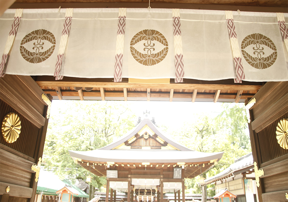 神社幕 色